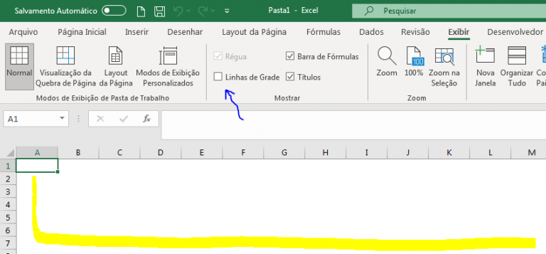 Remover Linhas De Grade E Colunas Do Excel Aprenda Tirar Fácil 4794