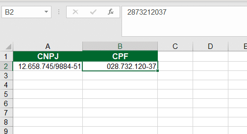 Formato Cnpj Excel
