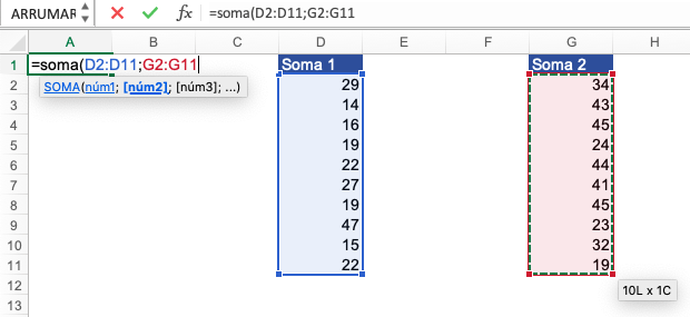 Como Somar Duas Colunas Diferentes No Excel Studio Excel